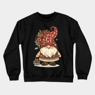 Cottagecore Santa Gnome Crewneck Sweatshirt